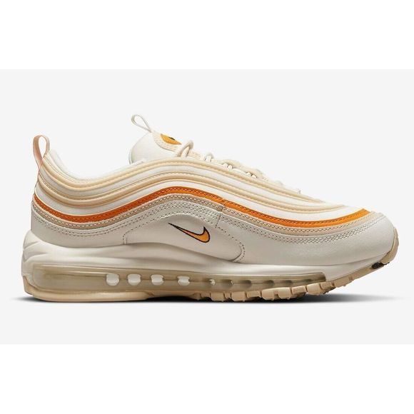 Nike Air Max 97 DQ8594-001 Women's Cream/Orange Running Sneaker Shoes NR2315 - Picture 2 of 7